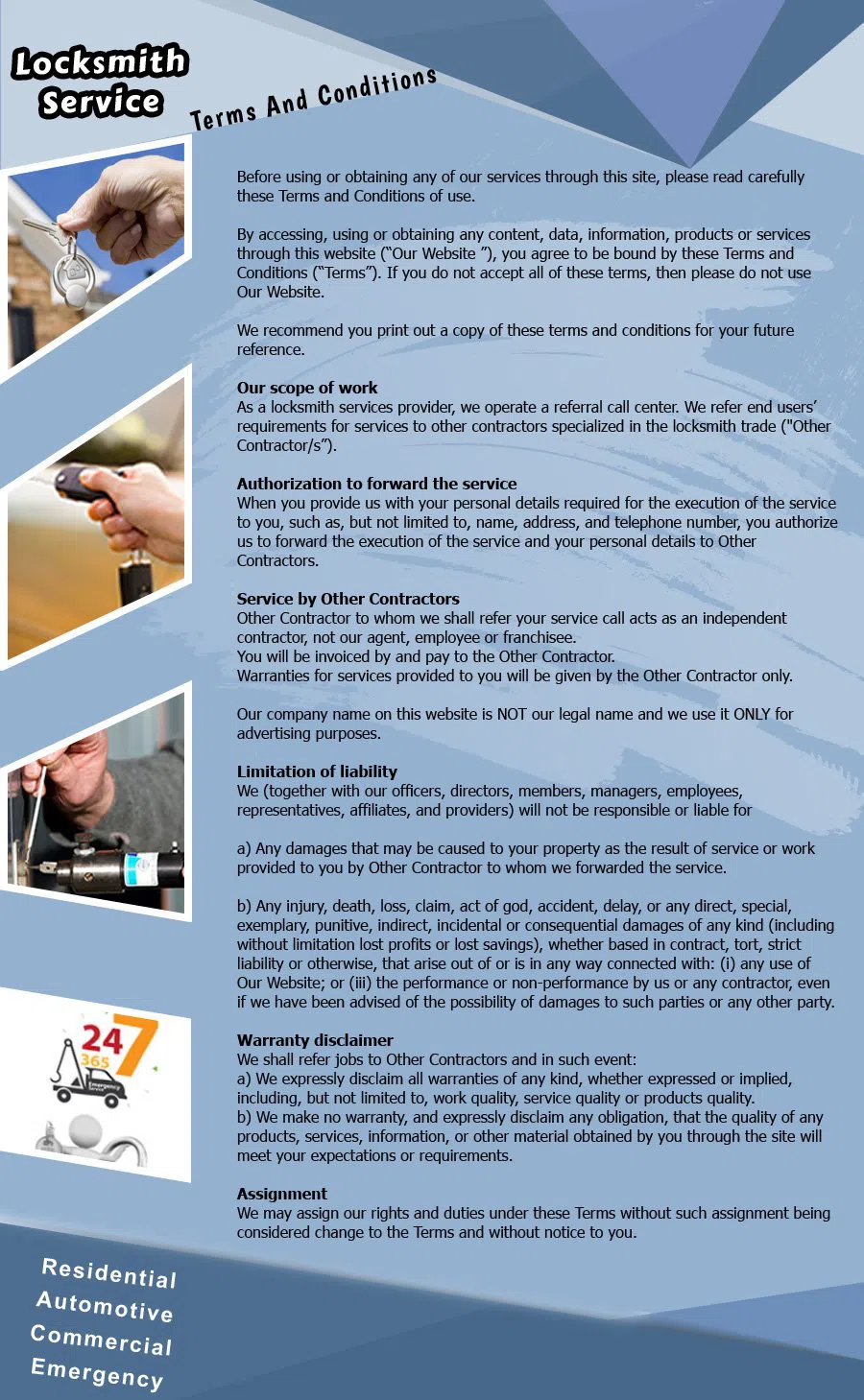 Locksmith Master Shop Wanaque, NJ 973-869-7093 - TermsAndCondition-12